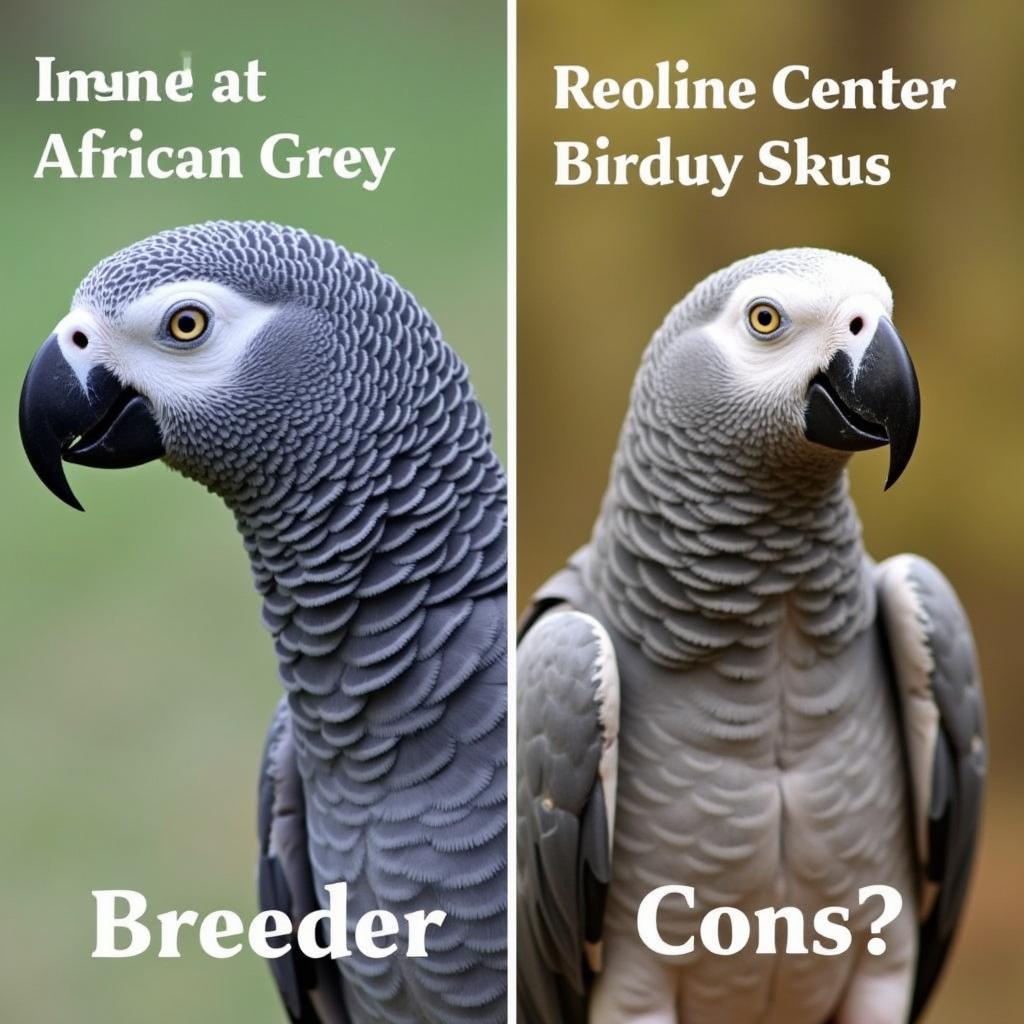 Choosing Between an African Grey Parrot Breeder and a Rescue Organization