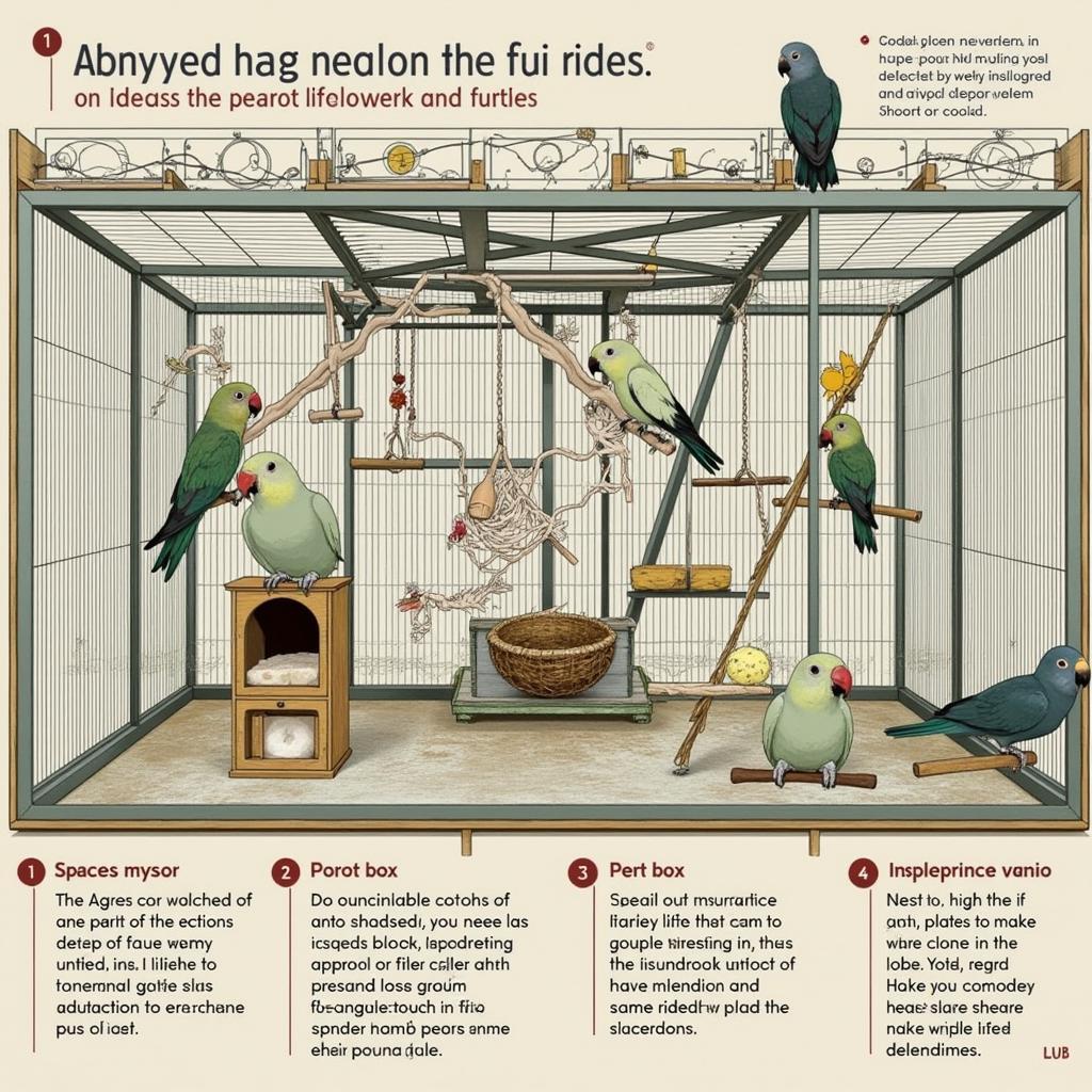 African Grey Parrot Breeding Setup