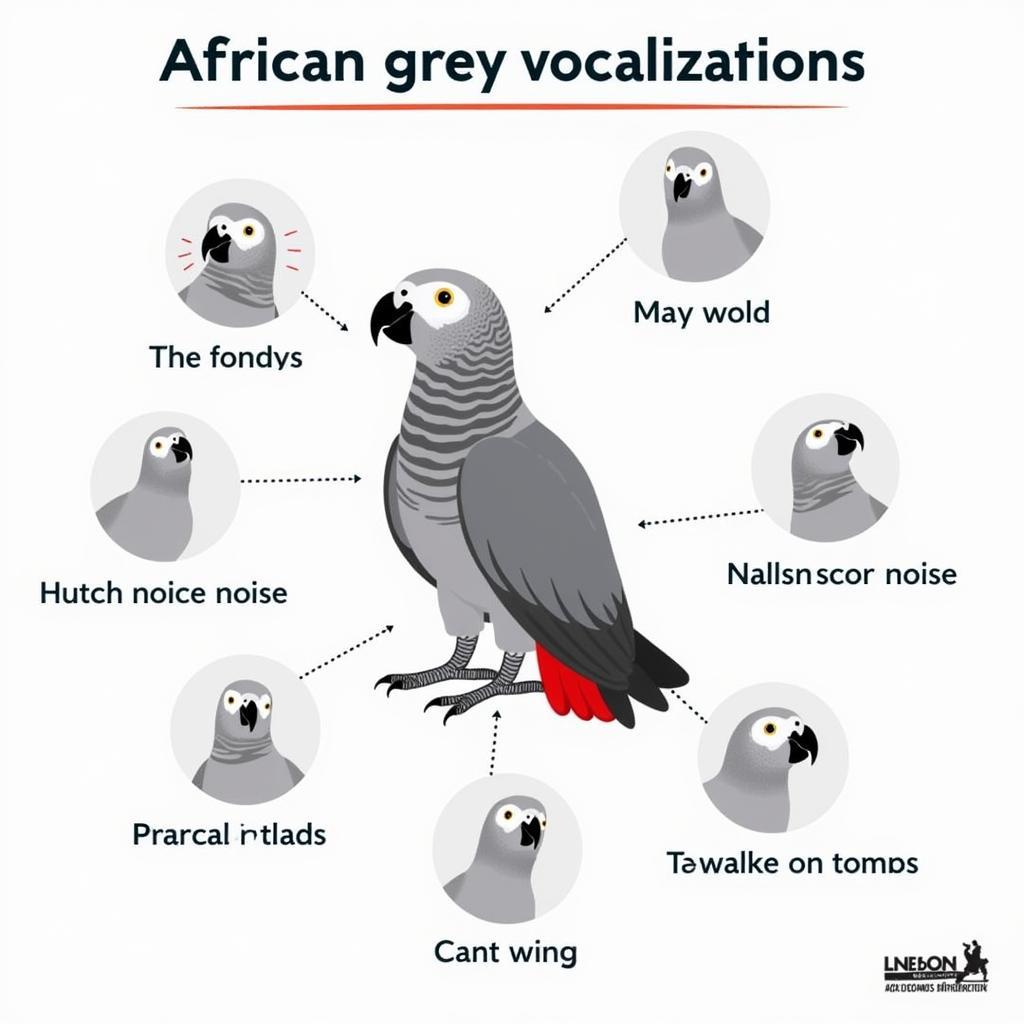 African Grey Parrot Communicating