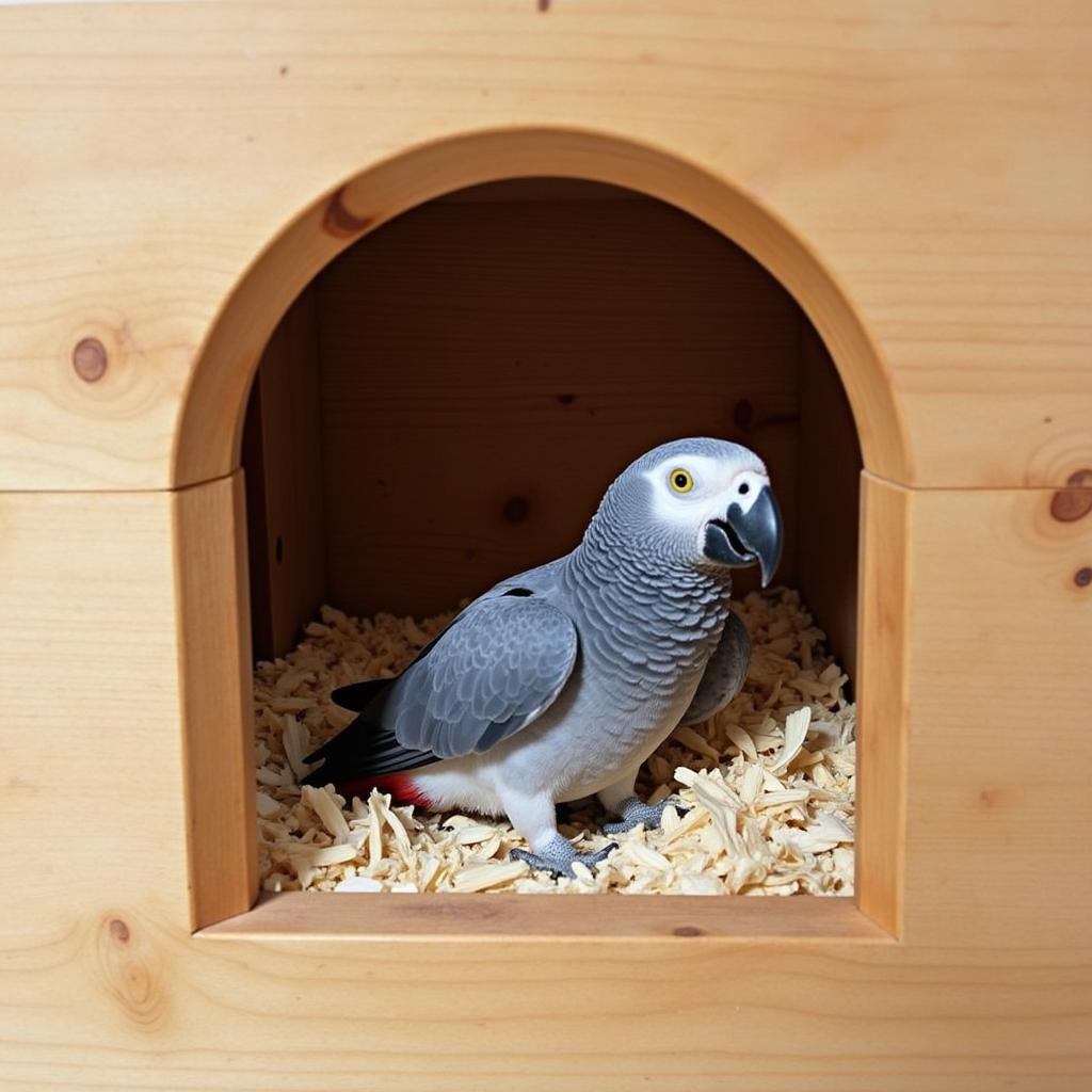 African Grey Parrot Nesting Box