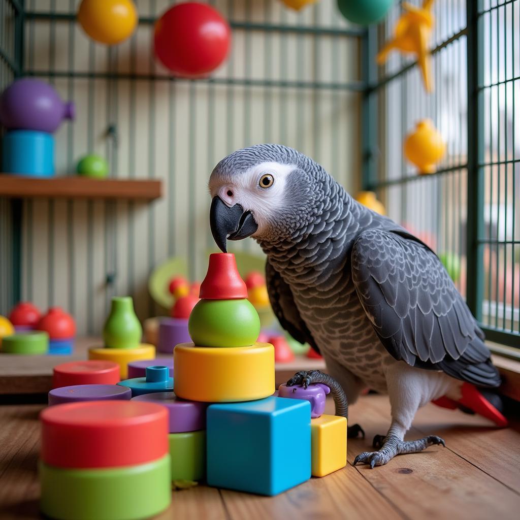 African Grey Parrot Enrichment