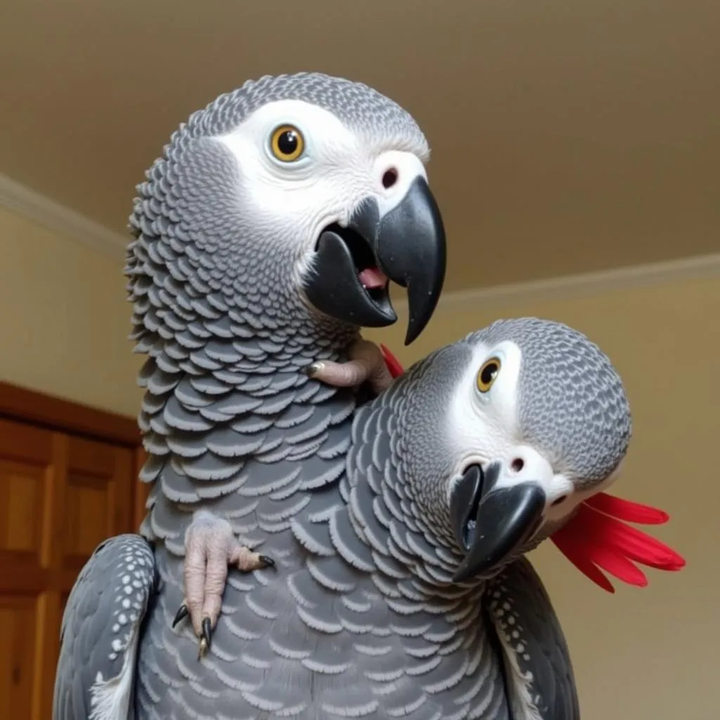 African Grey Parrot Socialization