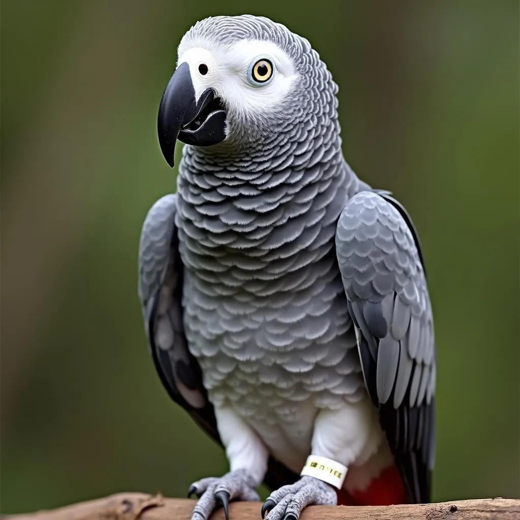 African Grey Parrot with CITES Permit