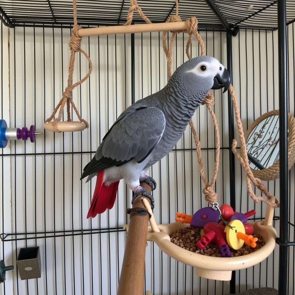 Essential Supplies for African Grey Parrots