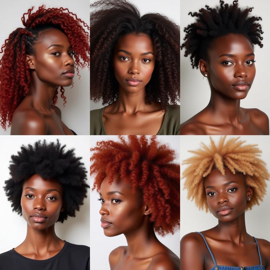 Variations in African Hair Color