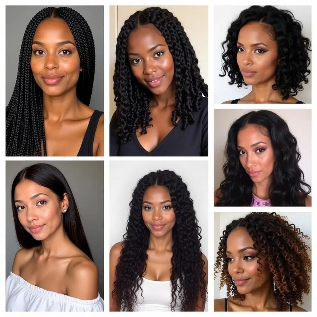 Various African hair extensions styles in Auckland