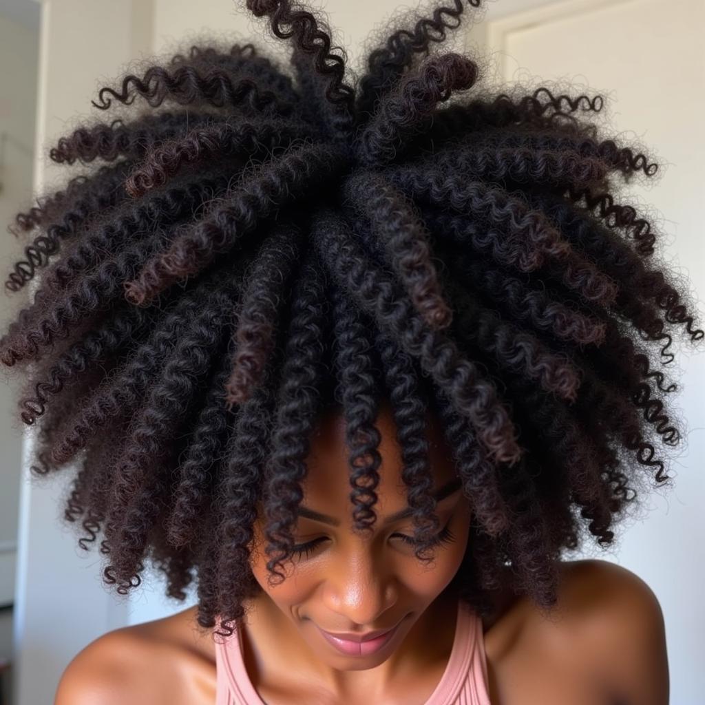 African Hair Type 4B