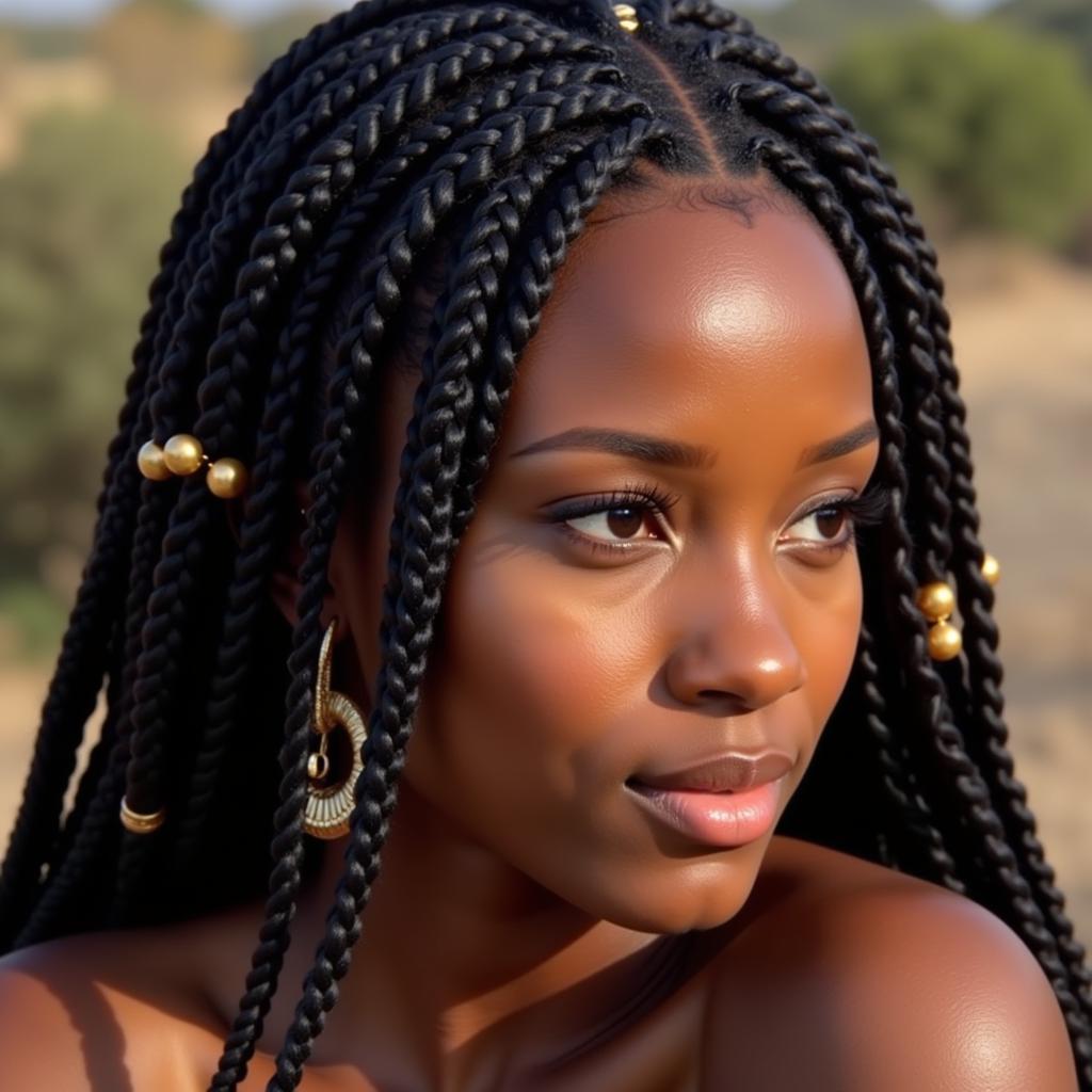 African Female Braids