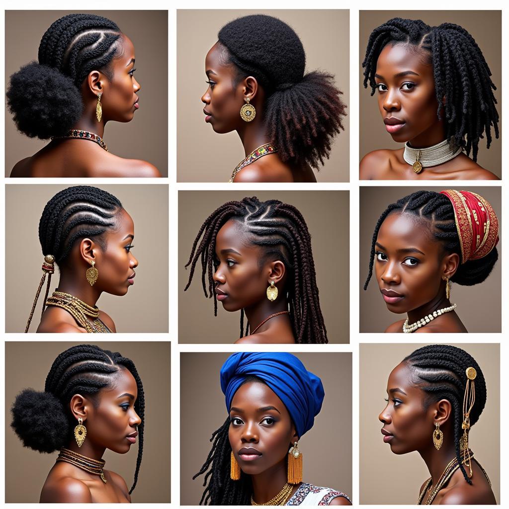 Traditional African Hairstyles and Adornments