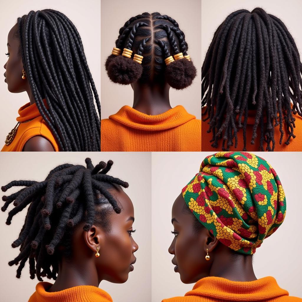 African Hairstyles: Braids, Dreadlocks, and Headwraps