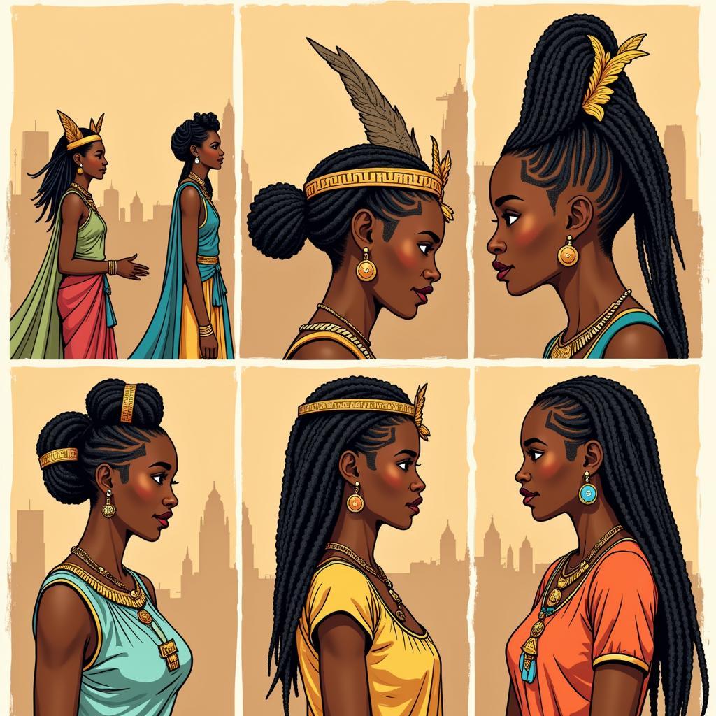 African Hairstyles Cartoon: A Journey Through Time