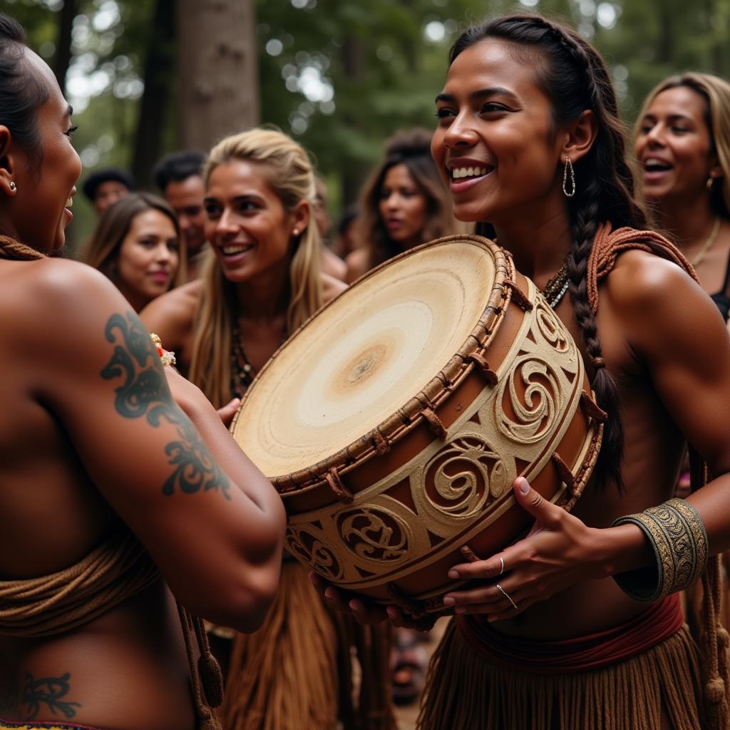 African Hand Drum Ceremony Ritual