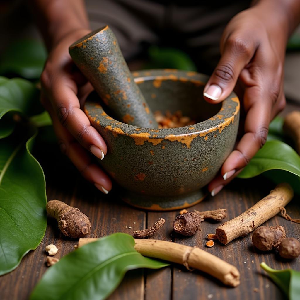 African Hand Palm Medicine