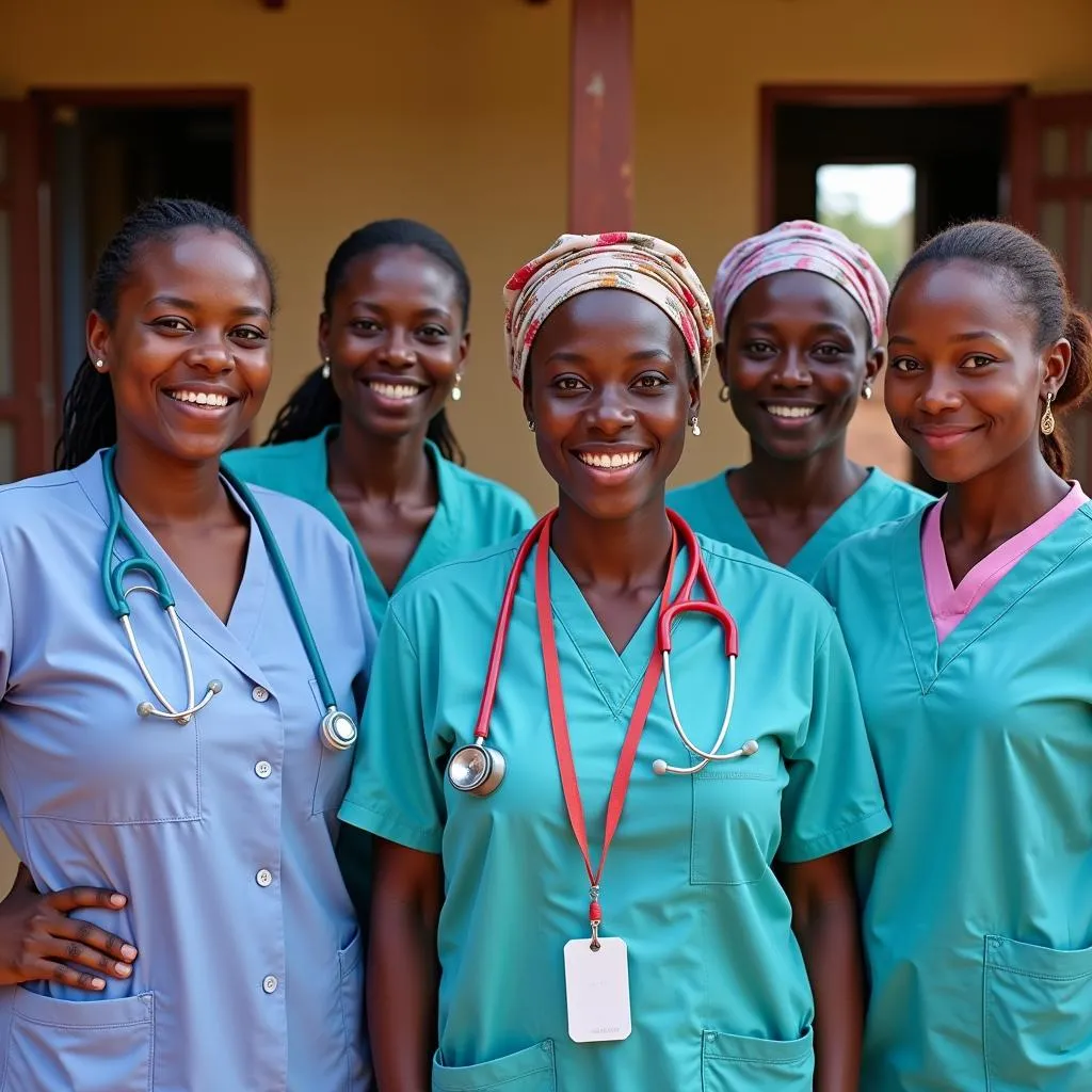 Group of African Healthcare Workers