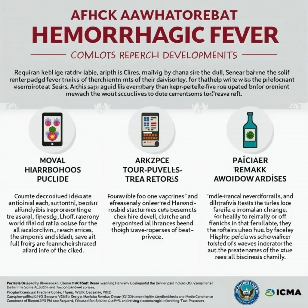 Scientists working in a laboratory on research related to African hemorrhagic fever