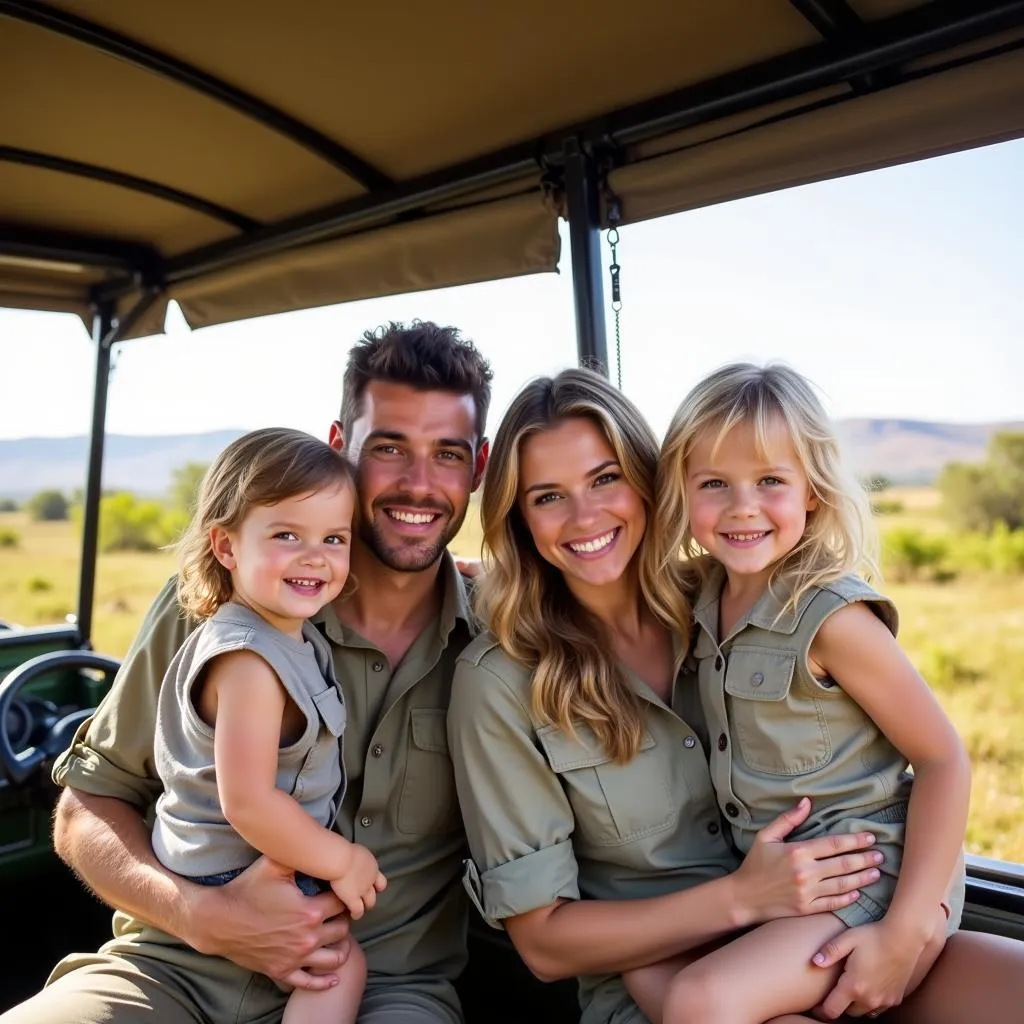 Family on African Holiday in September