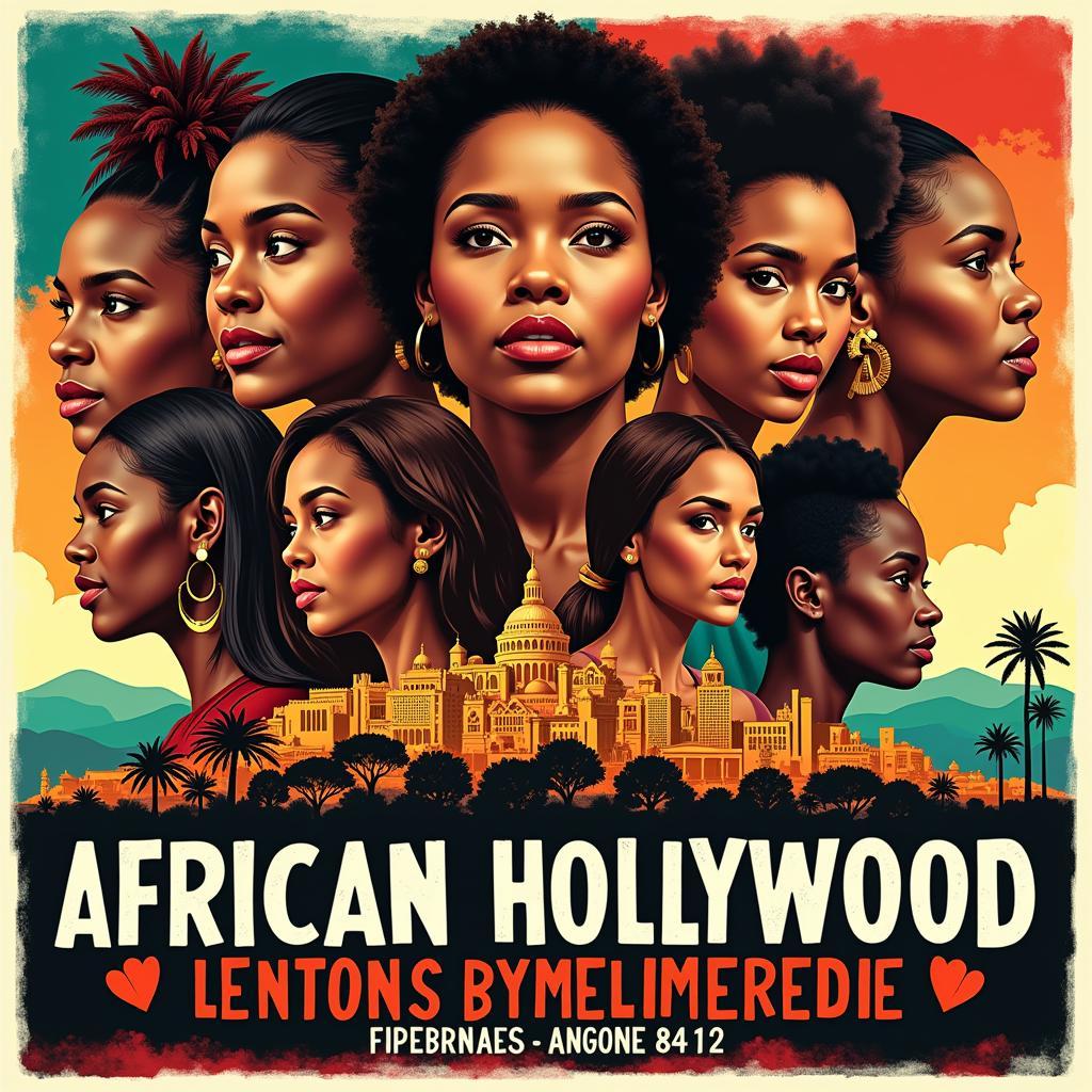 African Hollywood Film Festival poster highlighting diversity and talent