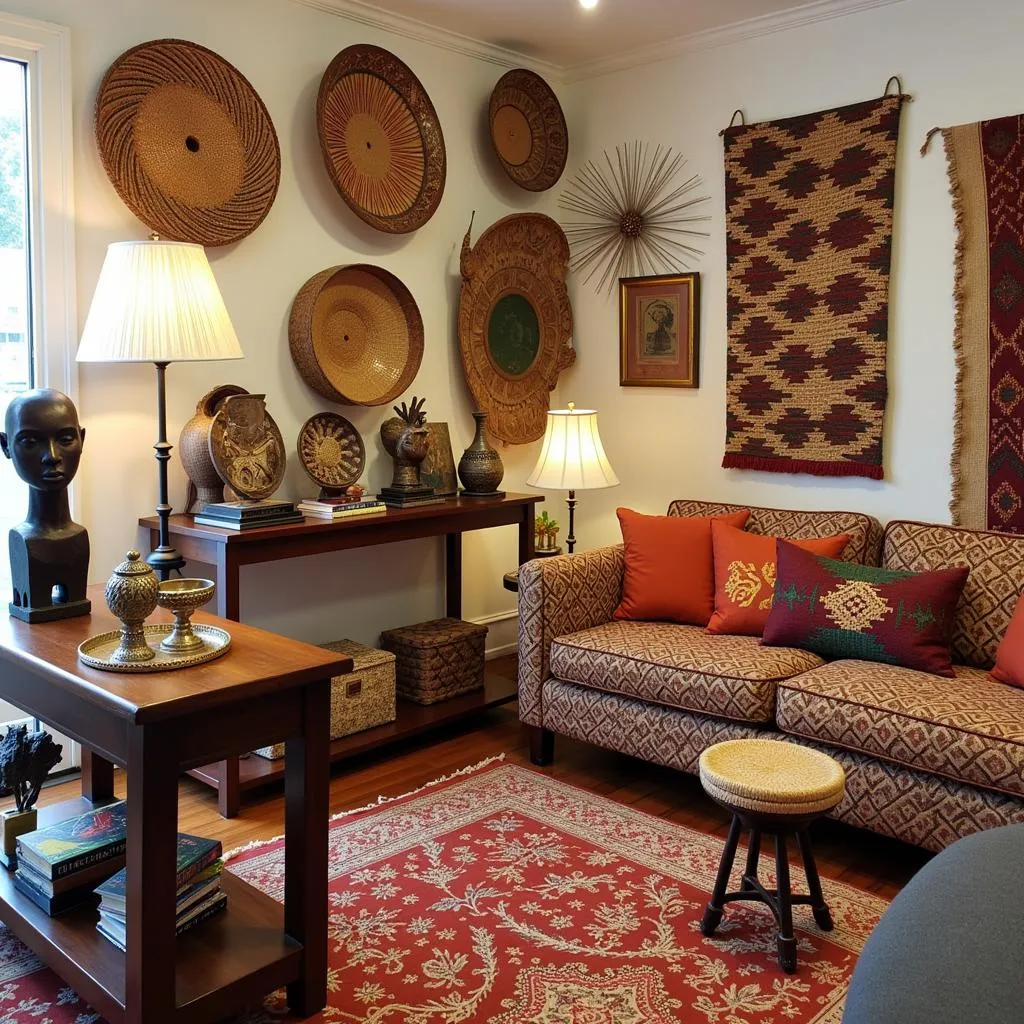 African Home Decor in a New York City Boutique