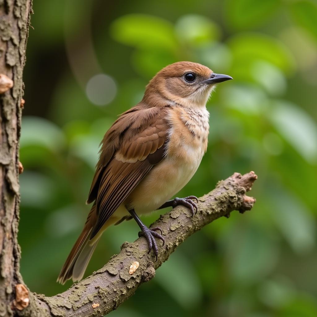 African honey bird searching for a honeyguide