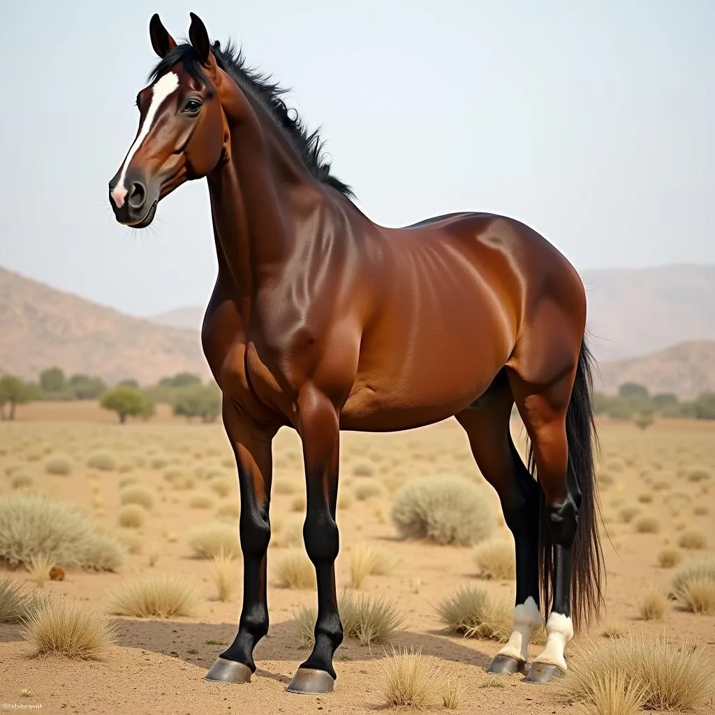 Barbary horse in Morocco