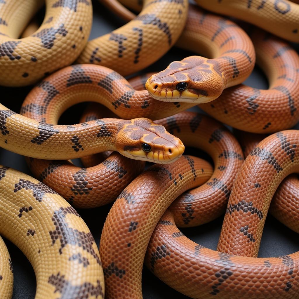 African House Snake Color Variations