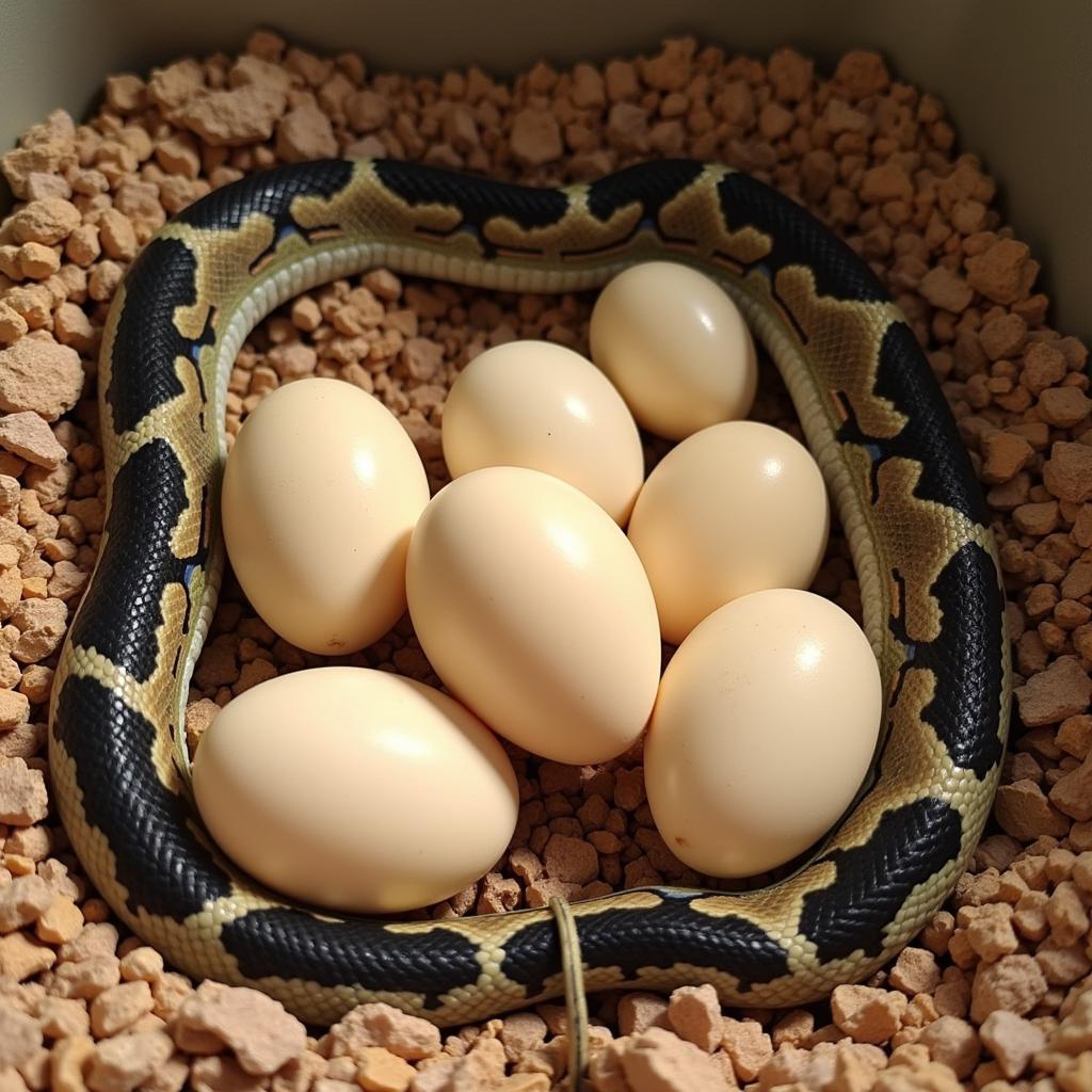 African House Snake Eggs Incubation