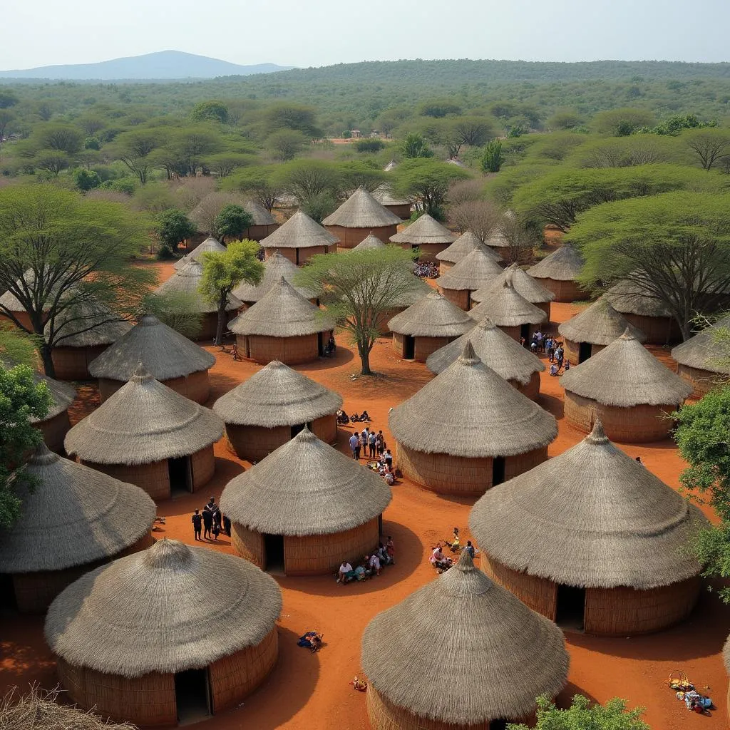 African Hut Village