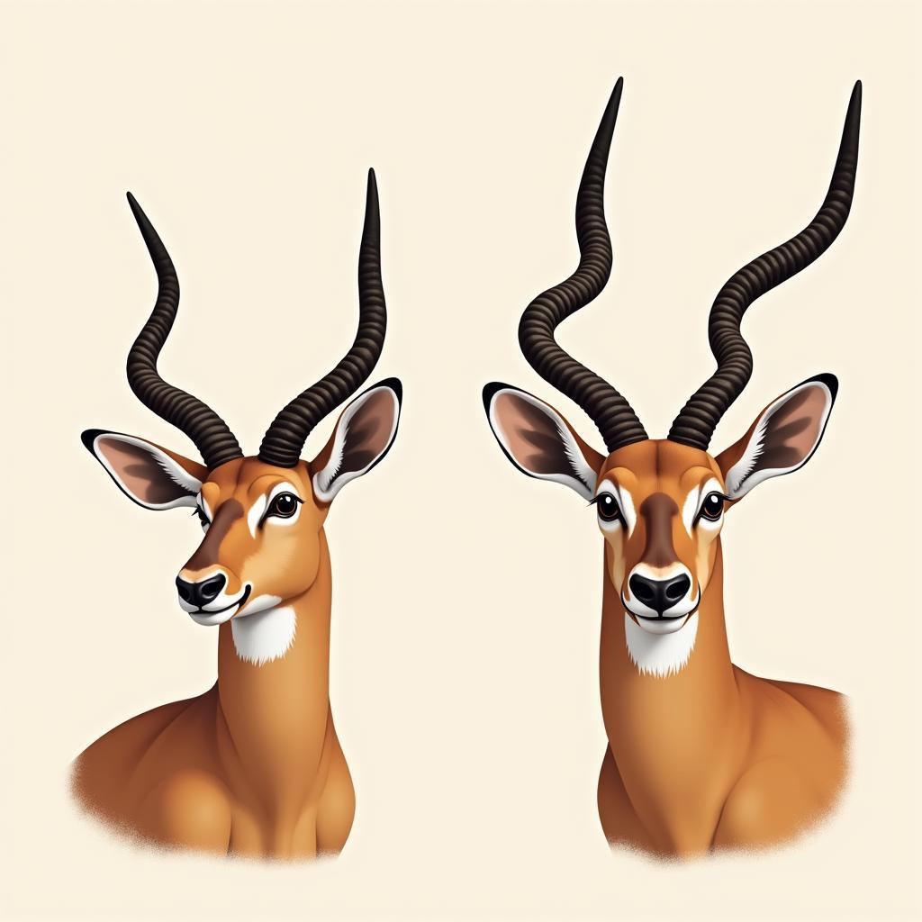 Male and Female Impalas