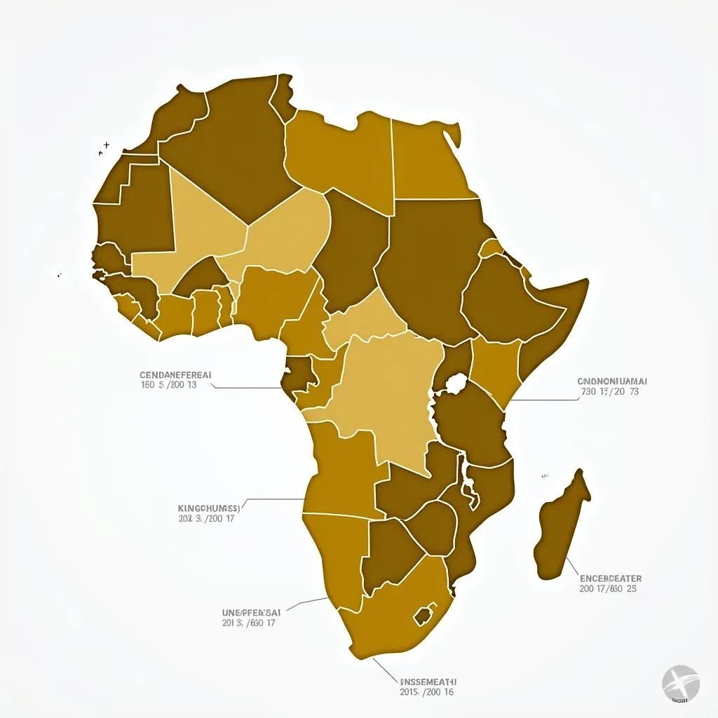 Map of African Independence Movements