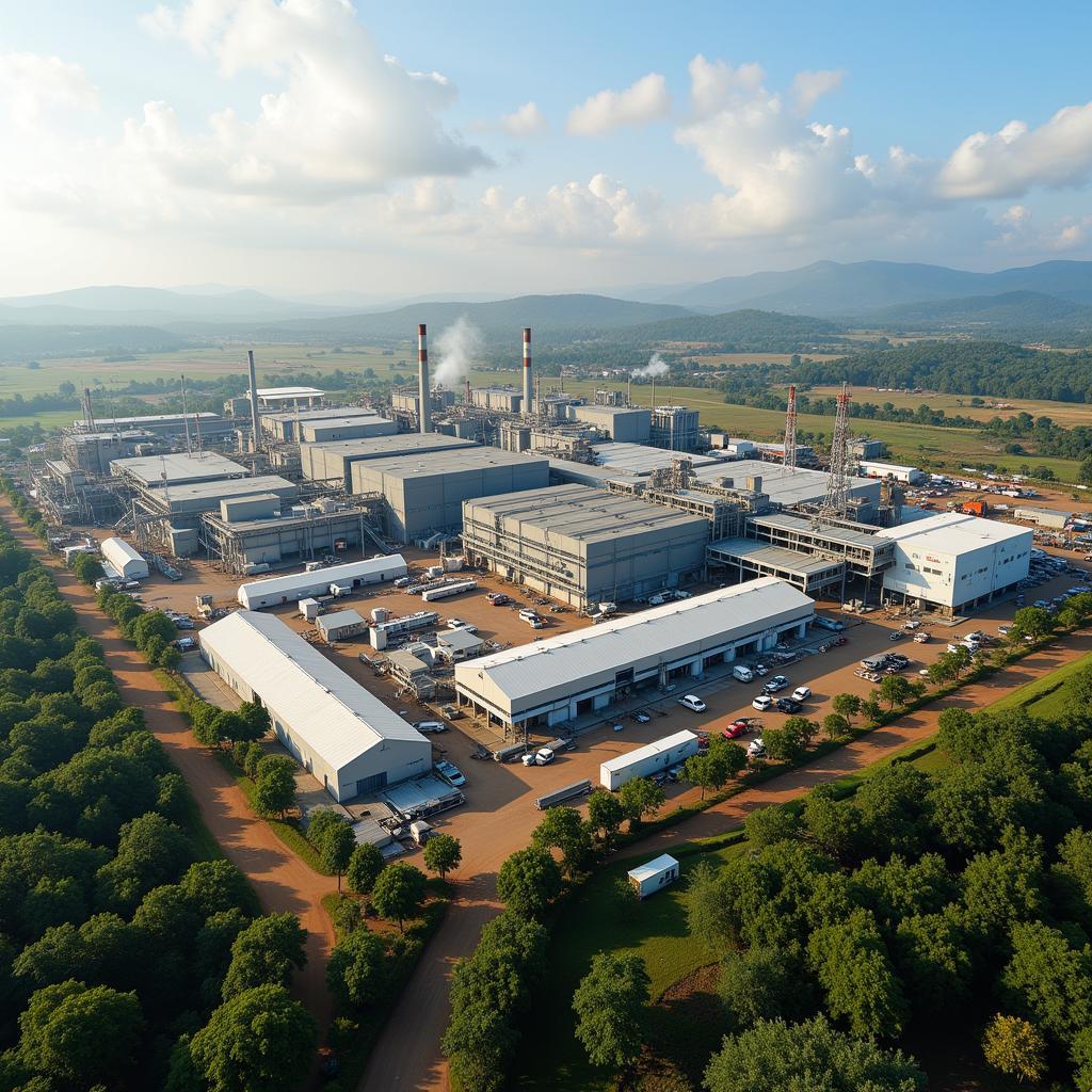 Modern factory complex of African Industries Limited in Uganda