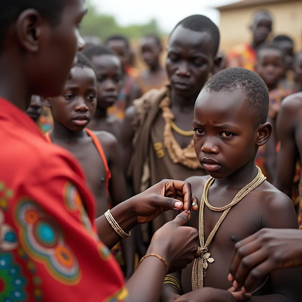 Circumcision is a traditional practice in many African cultures, marking the transition from childhood to adulthood.