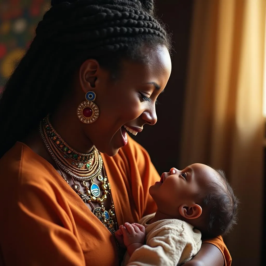 Music plays a vital role in the lives of African infants, with lullabies and traditional songs used to soothe, entertain, and educate.