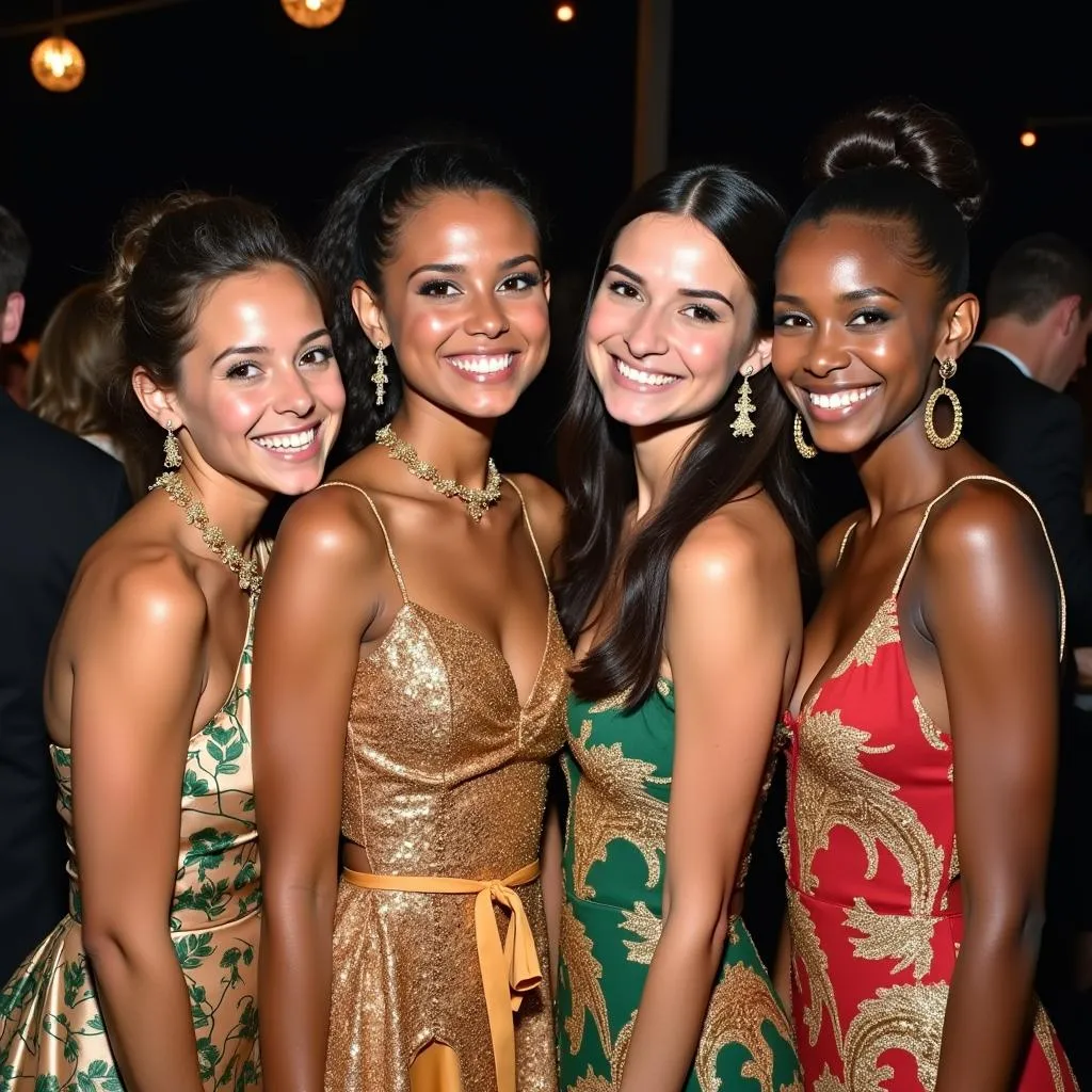 Prom Dress with Kente Cloth