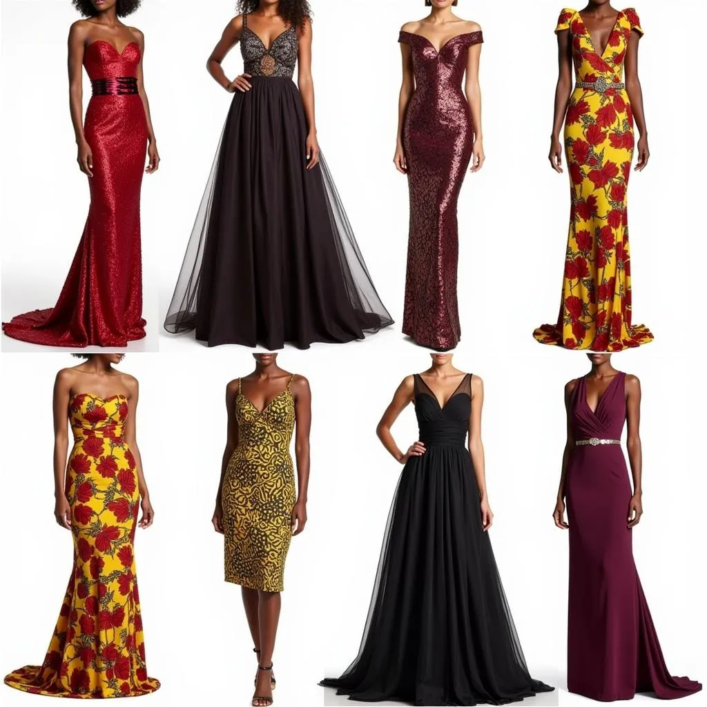 Elegant African Inspired Wedding Guest Dresses