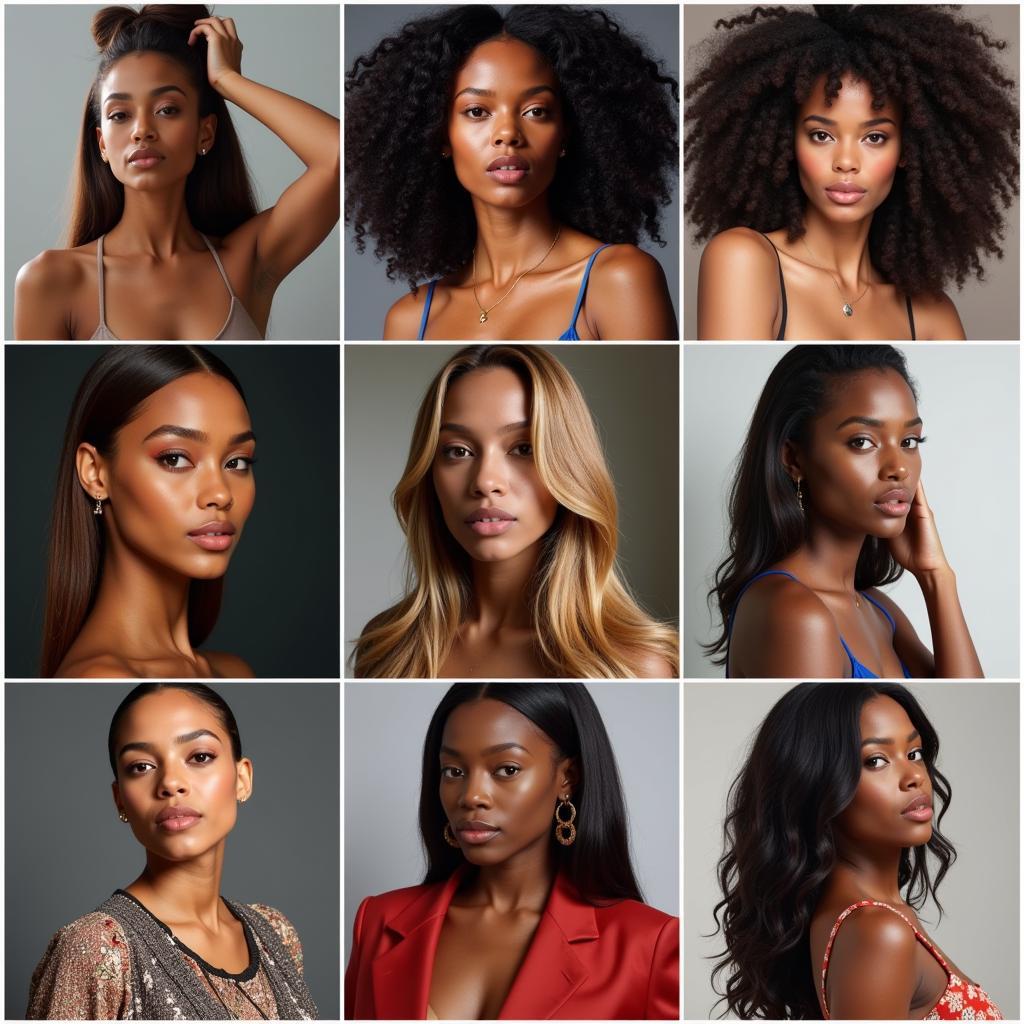 African Instagram models showcasing diverse beauty