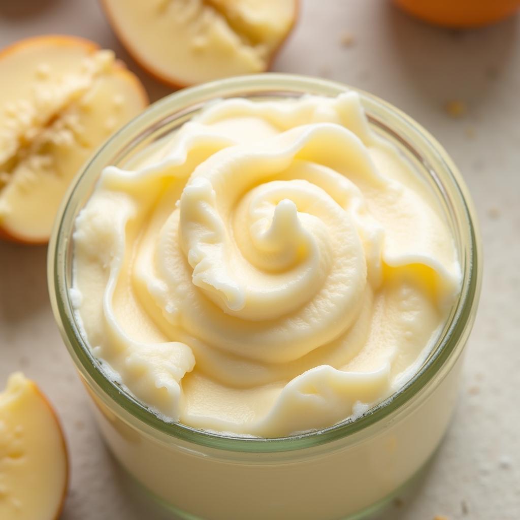 A jar of creamy African ivory shea butter