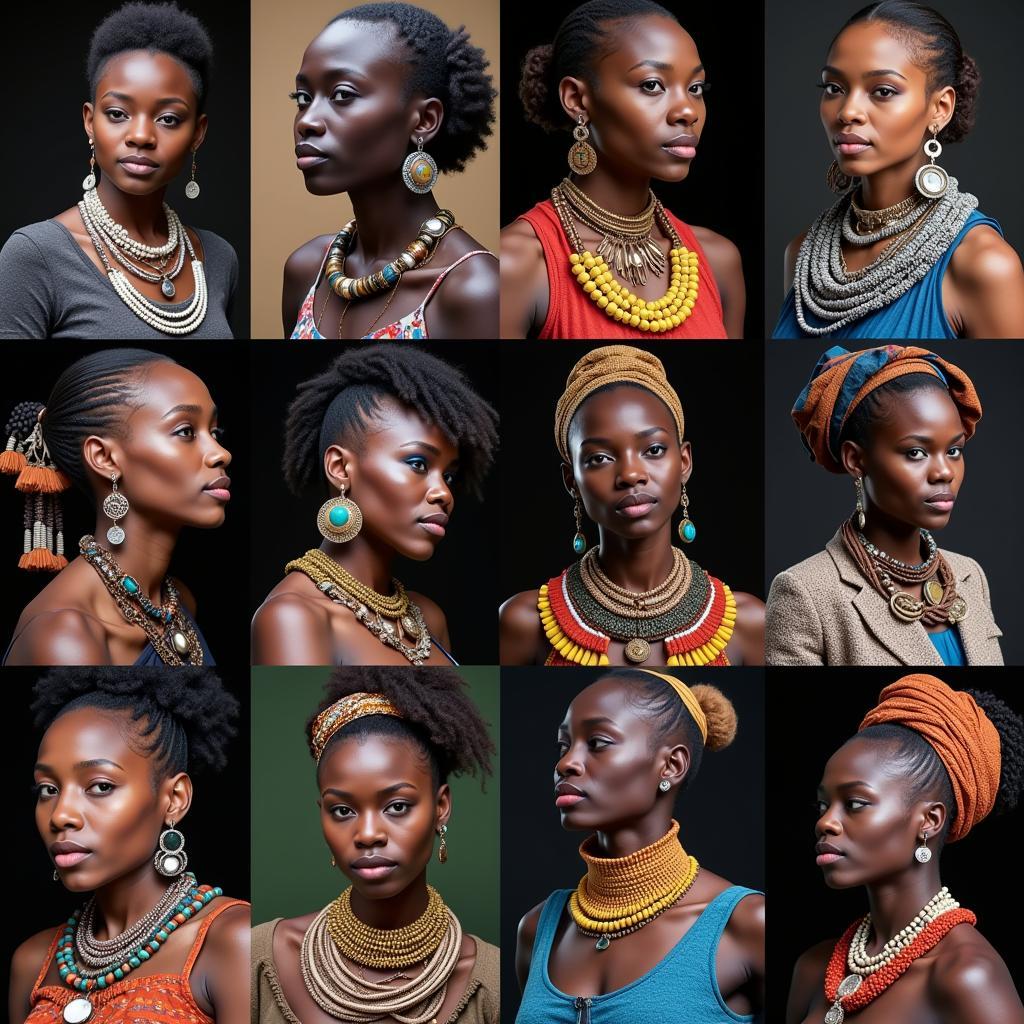 African jewelry designers showcasing their craft