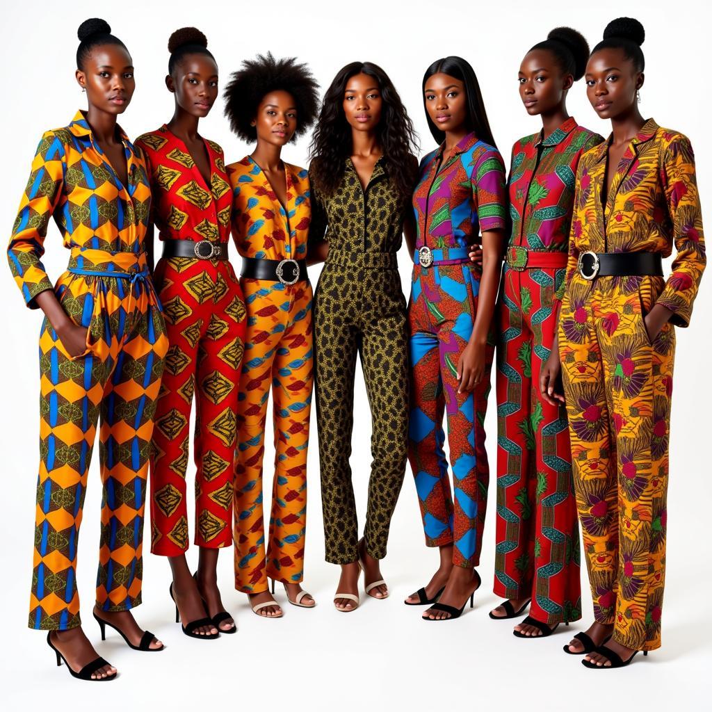 African Jumpsuit Styles: Bold Prints