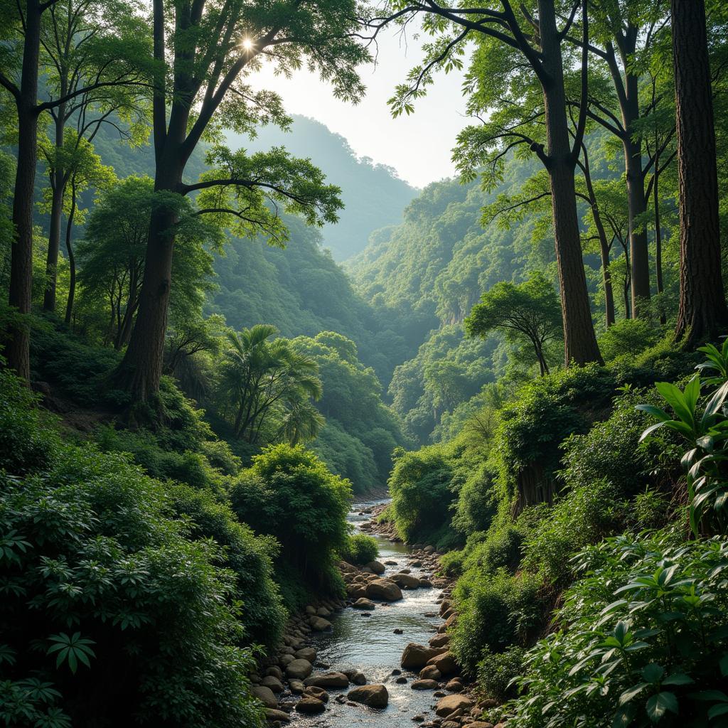 African Jungle Landscape