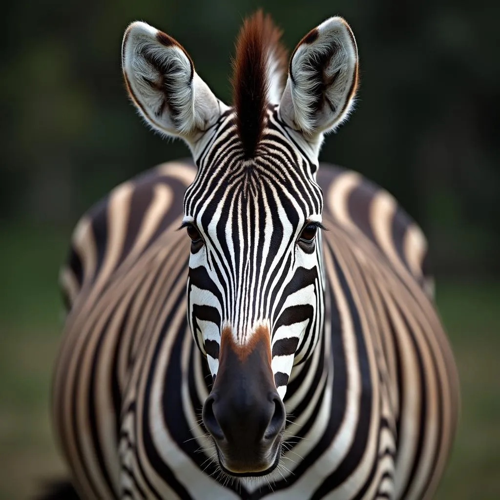 African Jungle Zebra Portrait