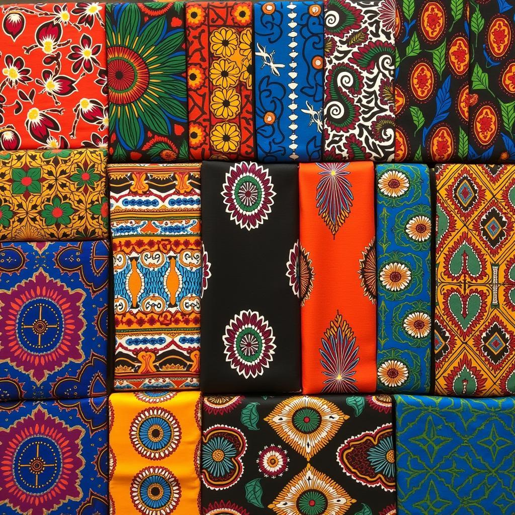 Variety of African Kaftan Fabrics and Patterns