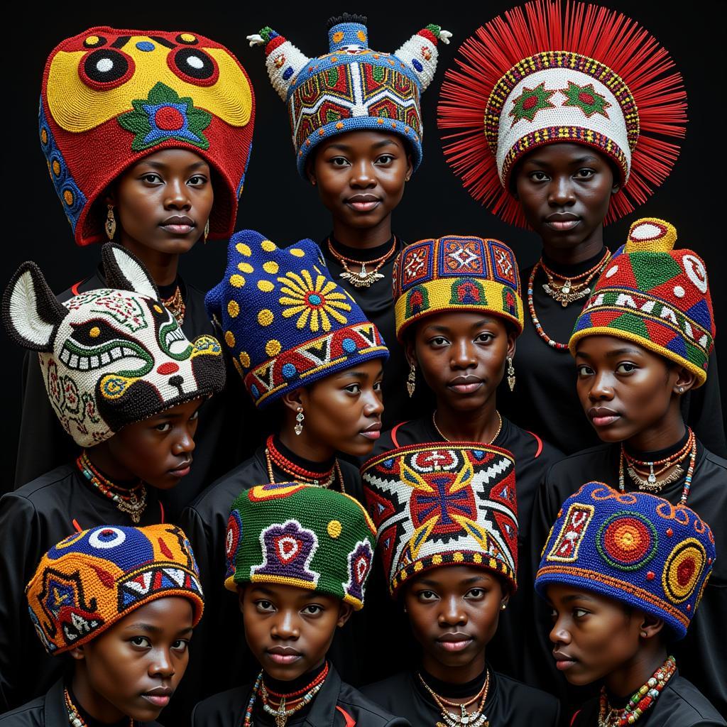 Traditional African Kaga Headwear