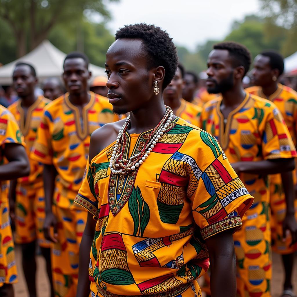 African Kente Cloth Ceremony