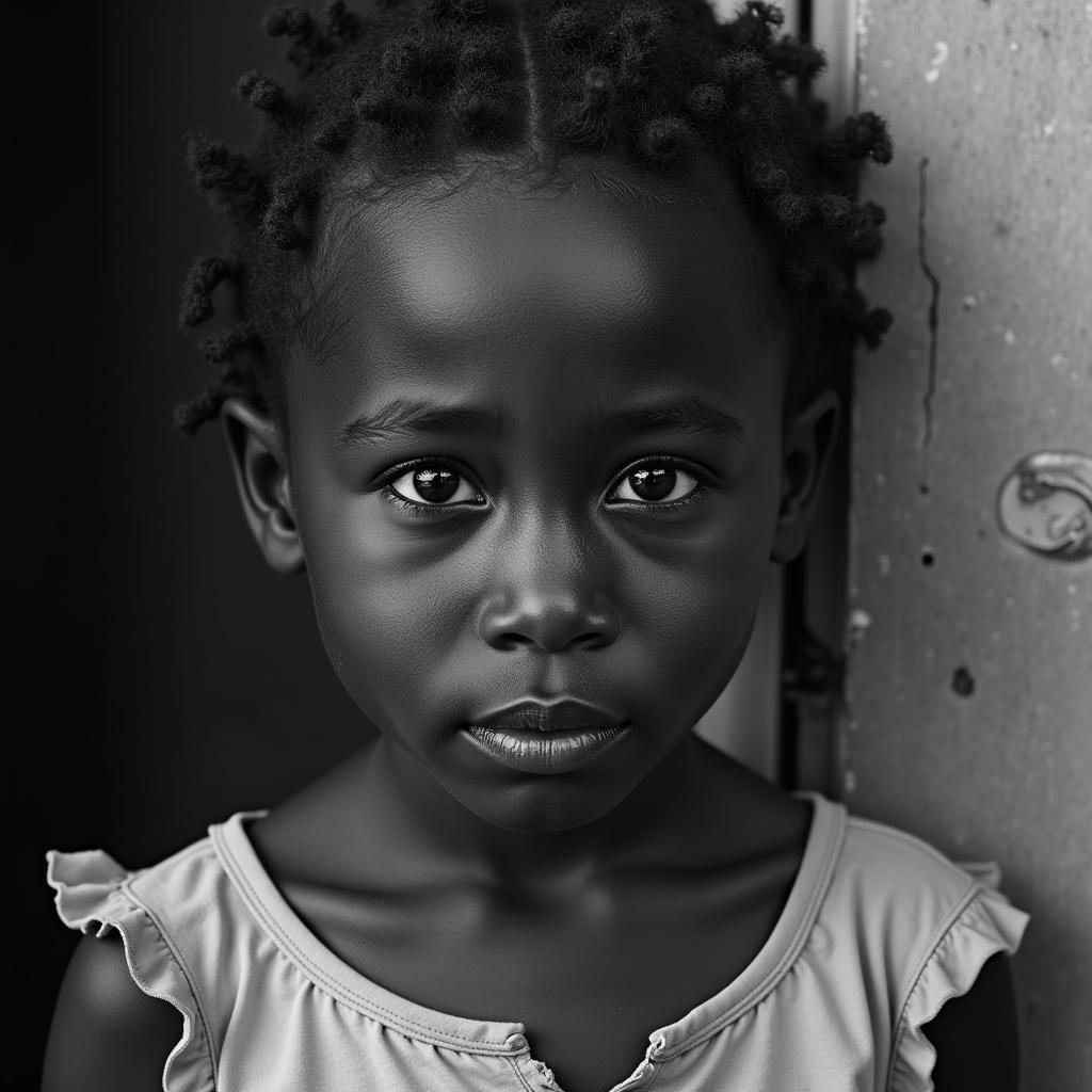 Polio's Impact: A Black and White Portrait of Resilience