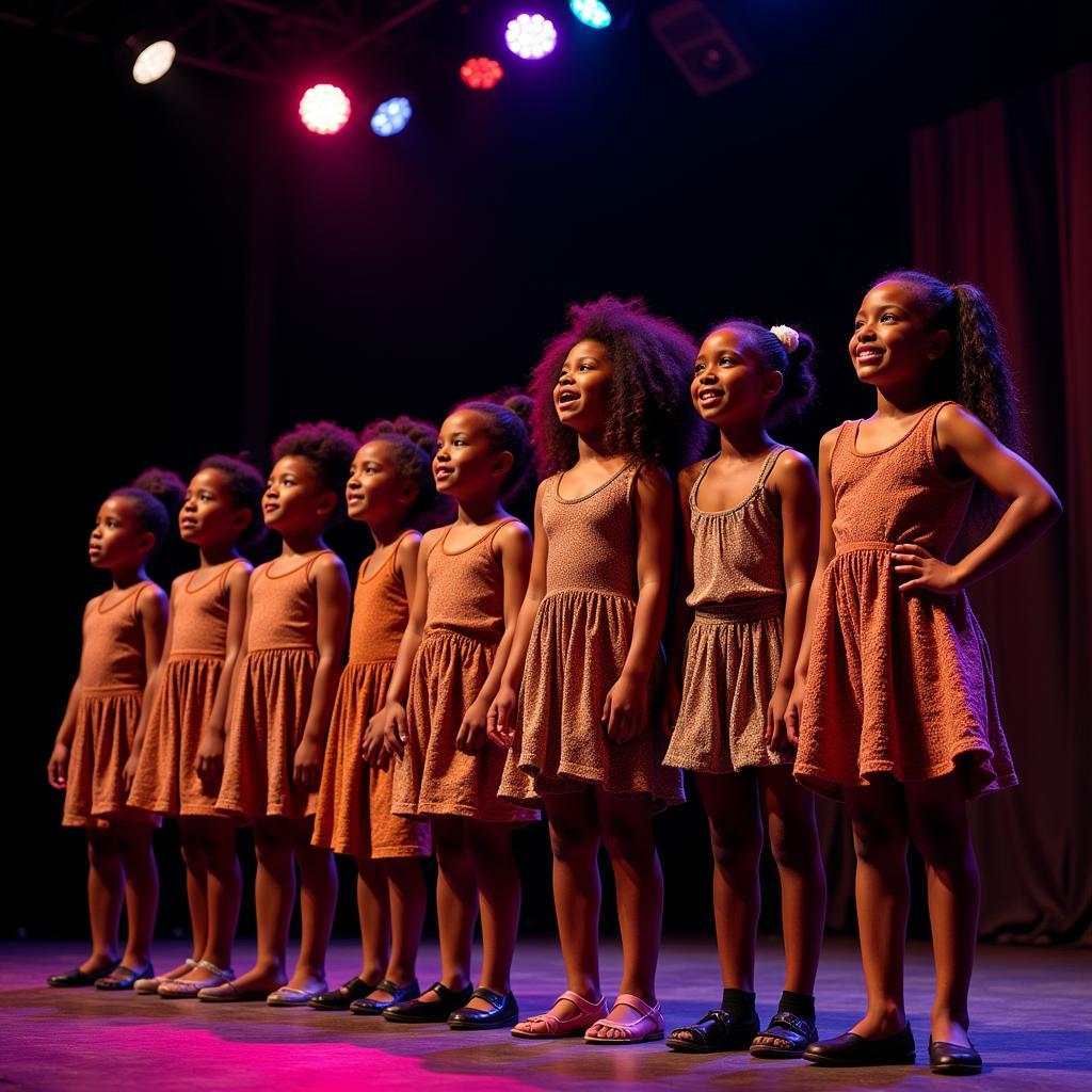 A young choir performs with passion and energy