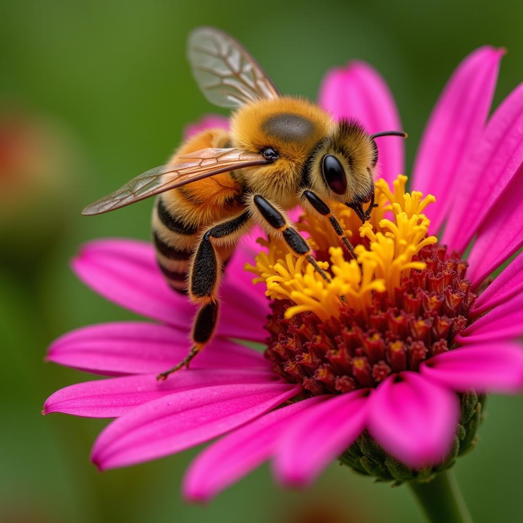 African Killer Bee on Flower