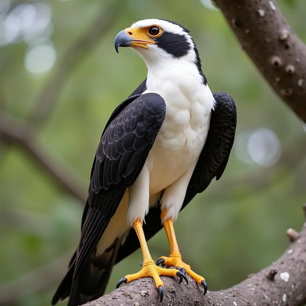 African Kite Bird Perched on a Tree Branch