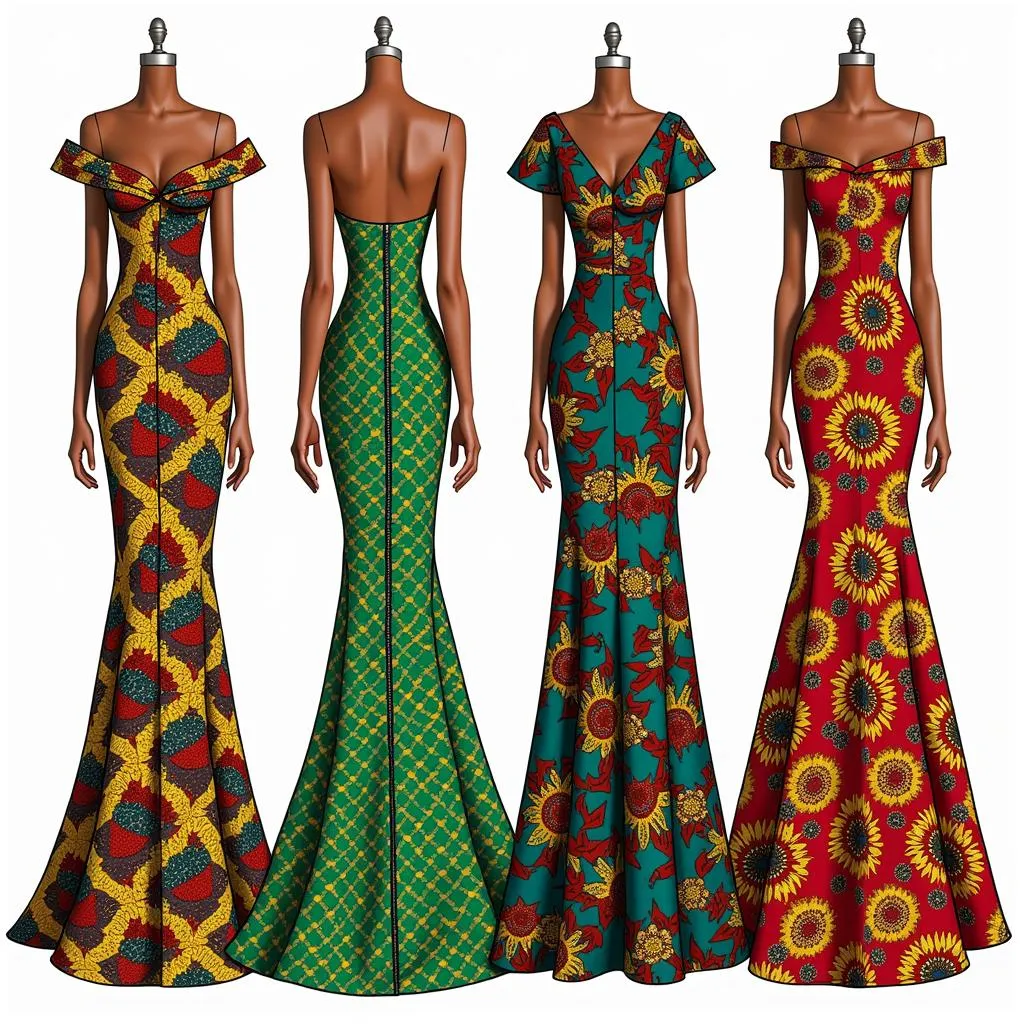 African Kitenge Gowns Styles