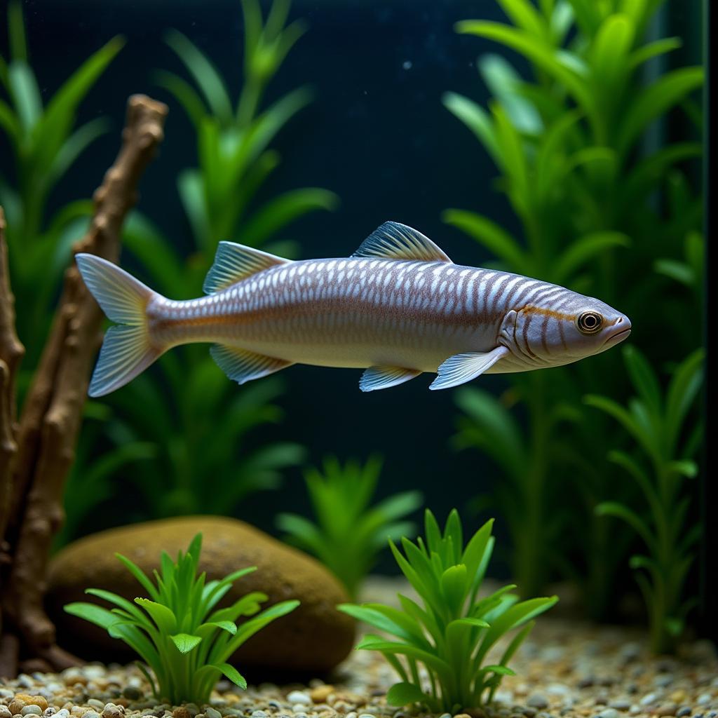 African Knife Fish in Aquarium