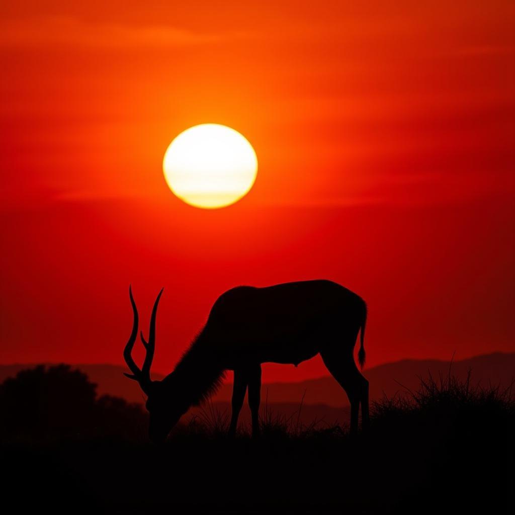 Kudu at Sunset